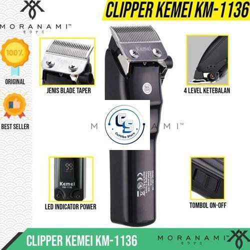 KEMEI 1136 Mesin Cukur Alat Cukur Rambut Hair Clipper Kemei Original
