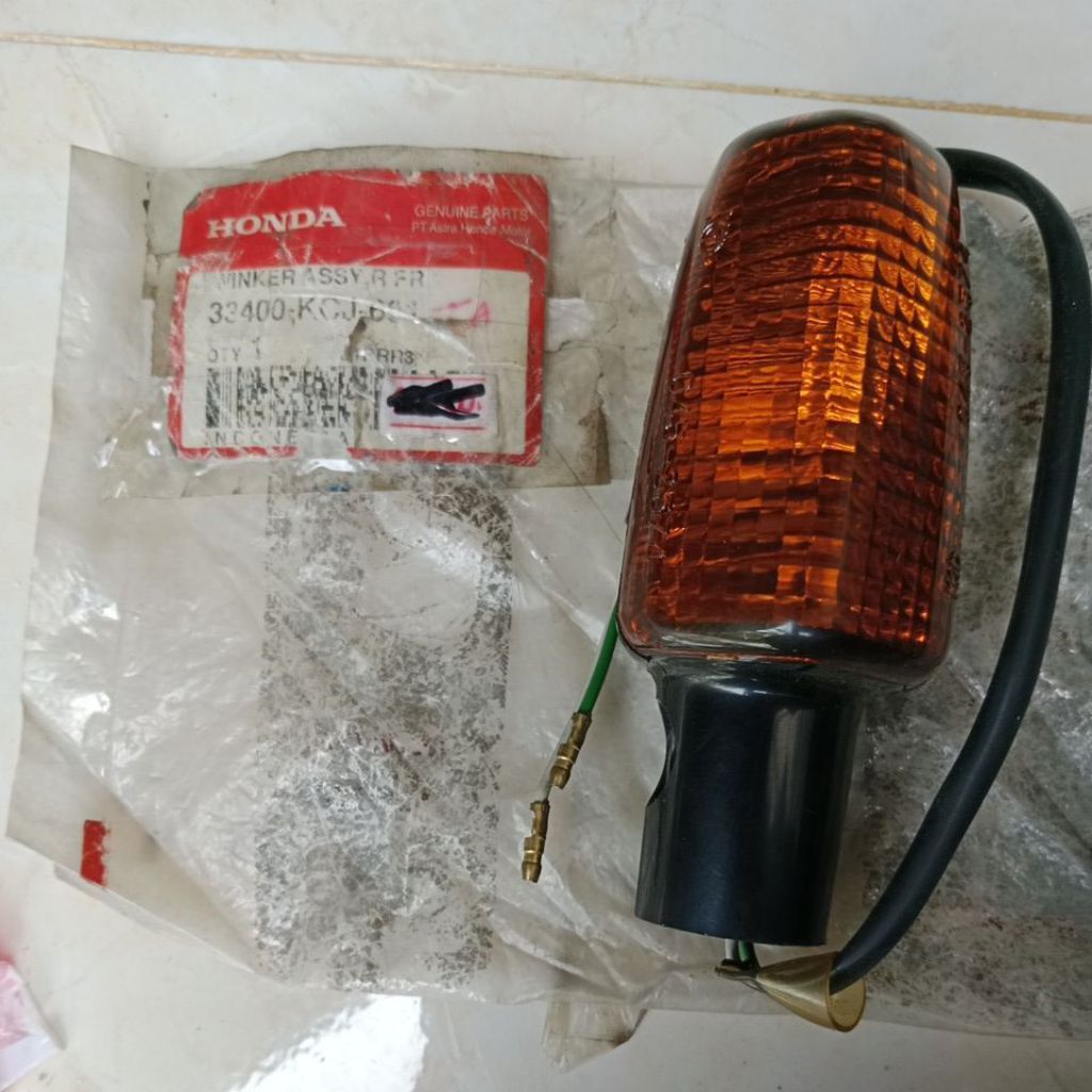 lampu sein sen rating depan kanan Honda Tiger 2000 all asli original AHM kode 33400-KCJ-691