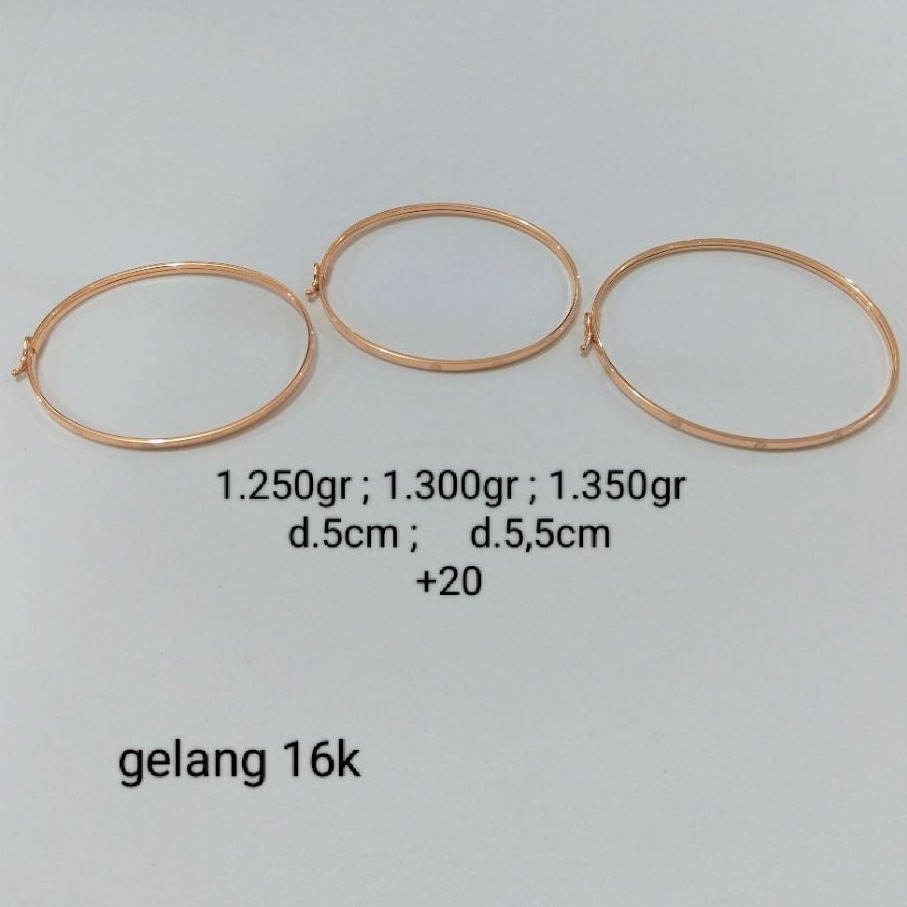 gelang emas 16 karat