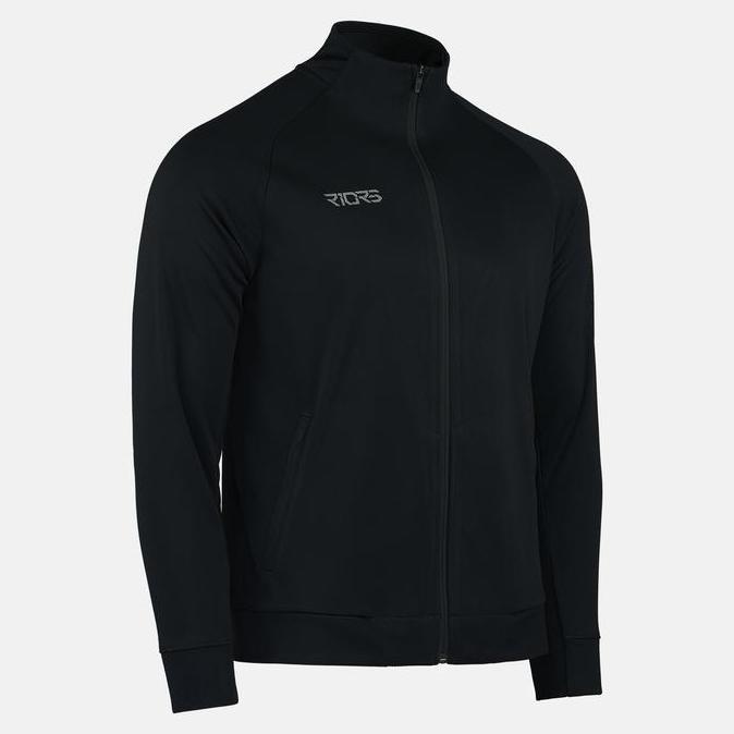 Men Riors Dryknit Track Jacket Pirate Black | Jaket Olahraga Pria LCD