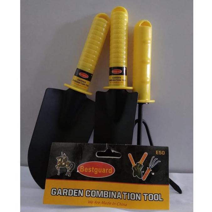 Ratu_seller428 - bestguard alat kebun komplit 3 pcs sekop mini garu garden tool