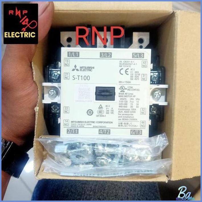 KONTAKTOR S-T100 MITSUBISHI 3 PHASE COIL 220VAC SPESIAL