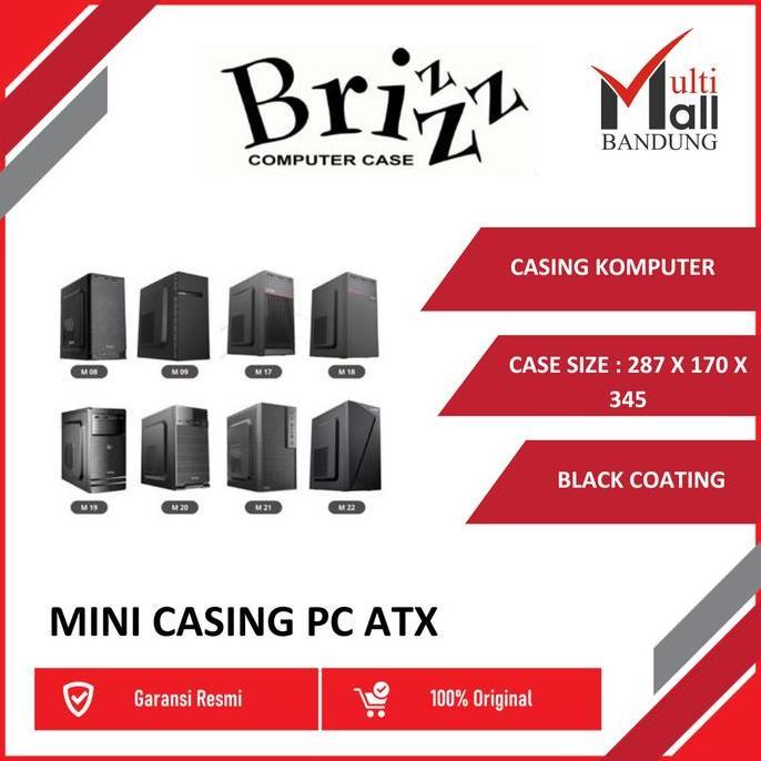 TERMURAH - CASING BRIZZ MINI CASING PC ATX PSU 500W, CASING KOMPUTER
