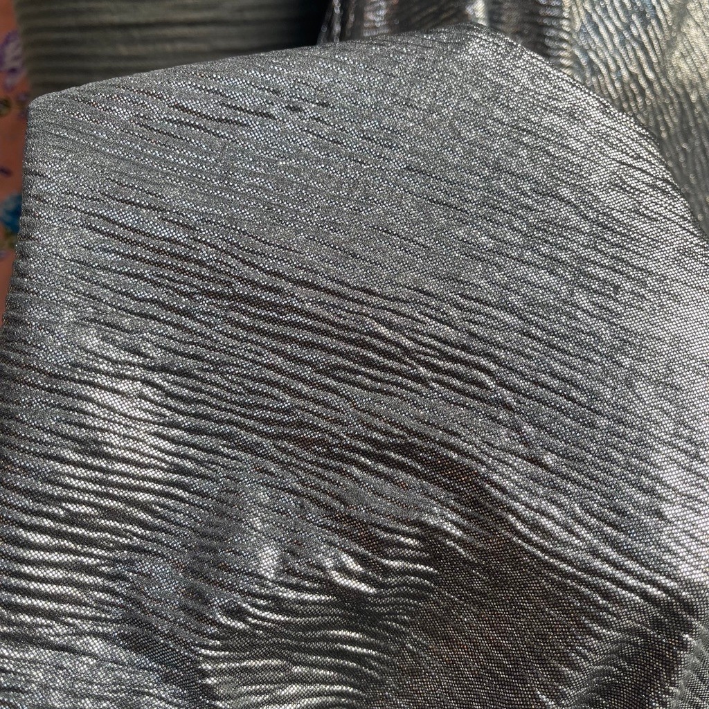 kain spandek crinkle warna silver premium - kain spandek street - kain kaos spandek sb