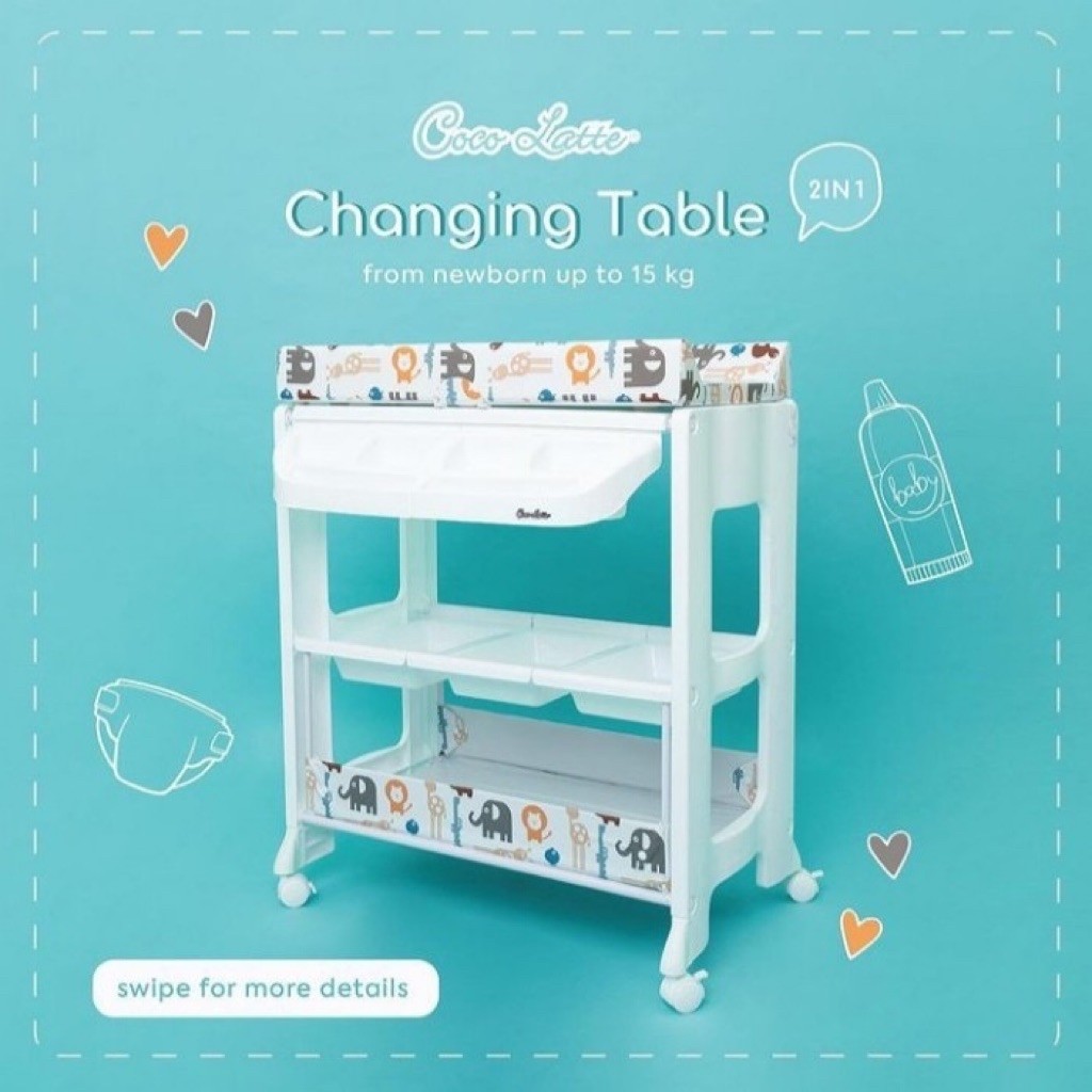 (Preloved) Baby Tafel Cocolatte 2in1 Changing Table 8170