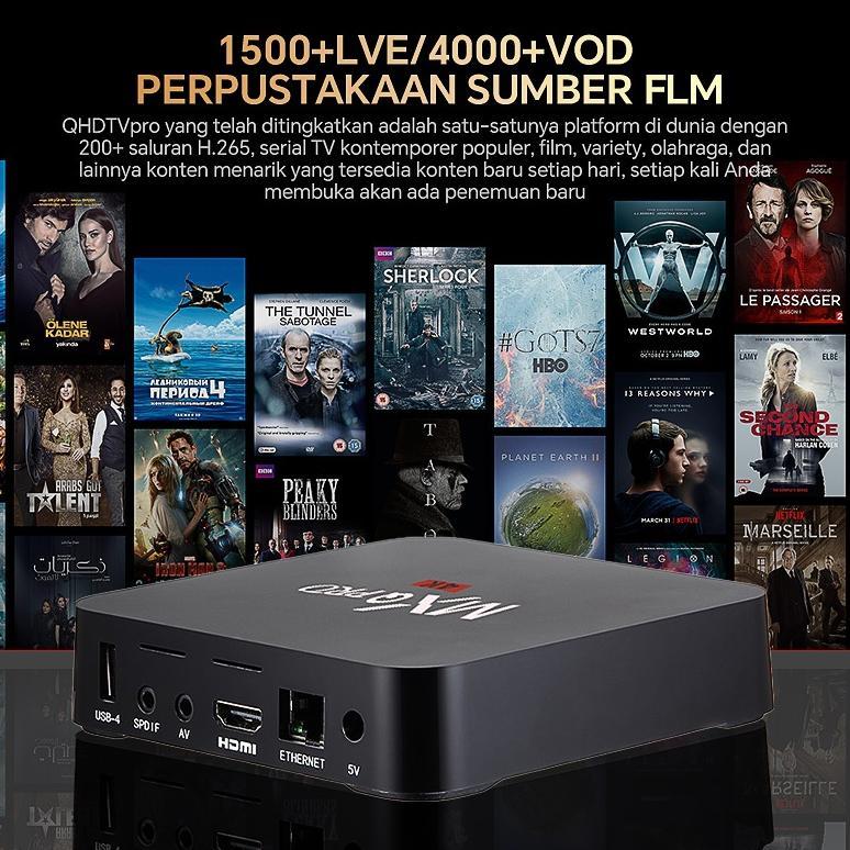 hot deals miseni ram 8+128gb 2.4g/5g wifi android tv box 100% original advanced indihome digital onl