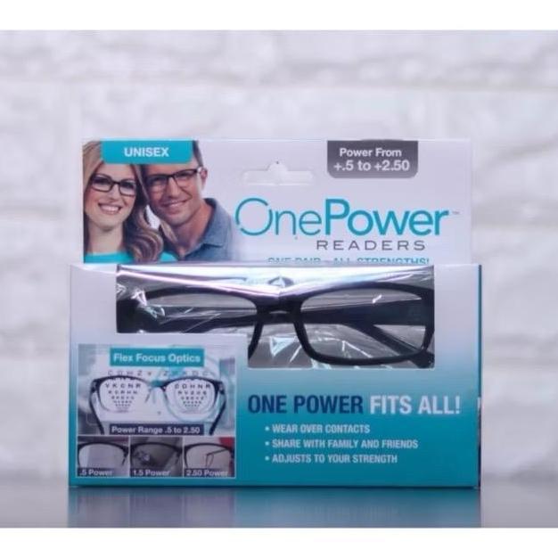 TSP OnePower Kacamata Baca Plus Auto Focus ONE POWER READERS Unisex kotak Flex Focus Optics Power