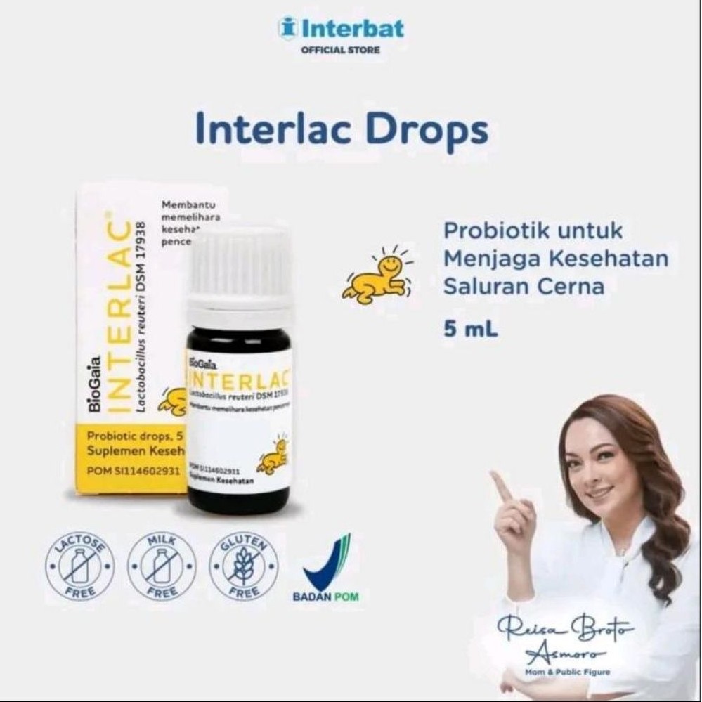 INTERLAC DROP Asli Original 5ml Probiotic