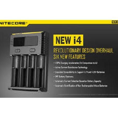 Nitecore i4 Charger Baterai 18650 / Battery / Batre Vape Vapor Charger