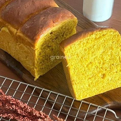 [READY TIDAK PRE-ORDER] Roti Gandum Utuh Labu Kuning (100% Gandum Utuh)