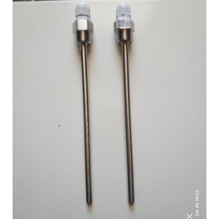1/2" NPT Panjang 250mm Thermowell Stainless Steel Temperature Sensor