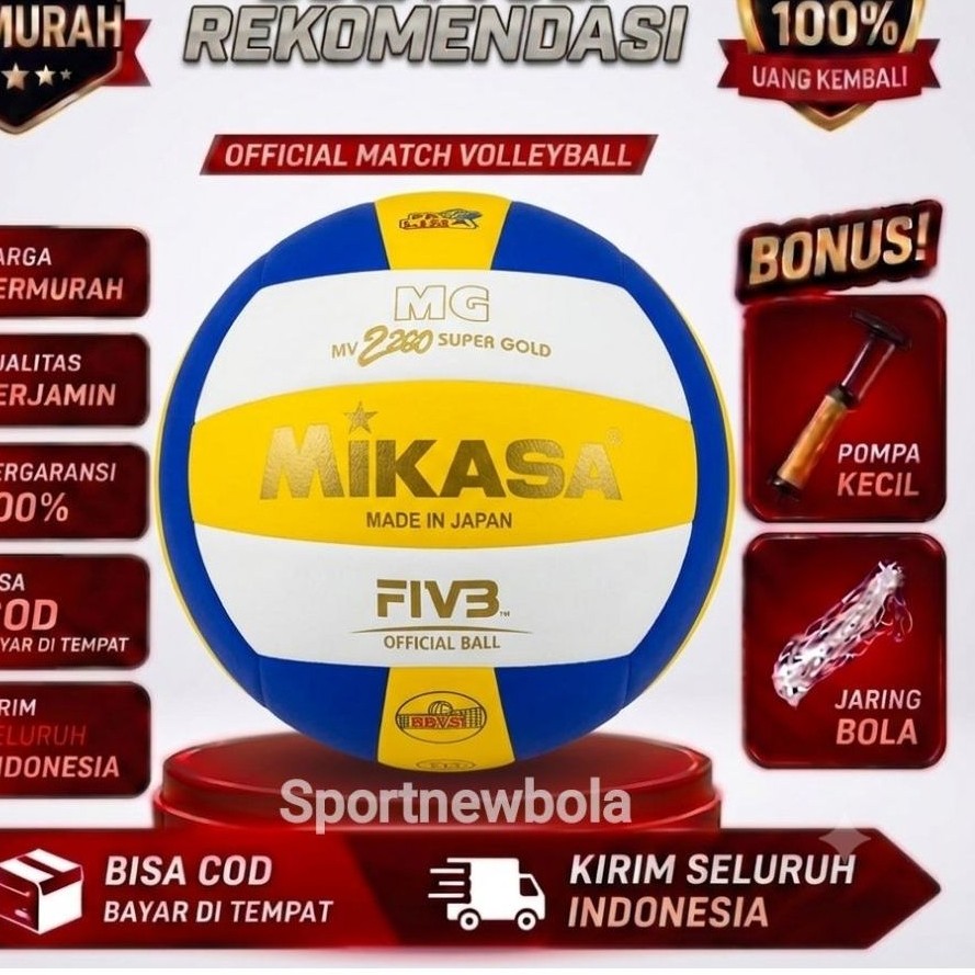 Bola Voli Mikasa Size 4 Untuk Anak . Bola Voli Anak Murah . Bola Anak