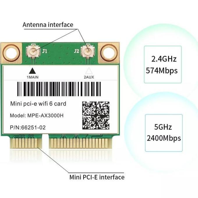 WIFI 6 CARD WIRELESS INTEL AC AX BLUETOOTH 5.2 HALF MINI PCIE AX200