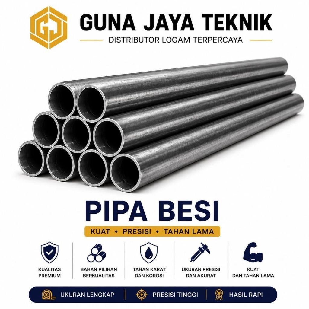 pipa besi od 10 mm id 8 mm