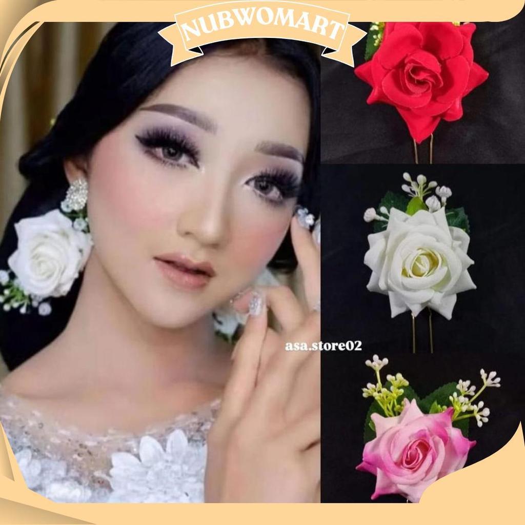 Tusuk Konde Bunga Mawar/Tusuk Konde Rambut Sanggul AS Ori
