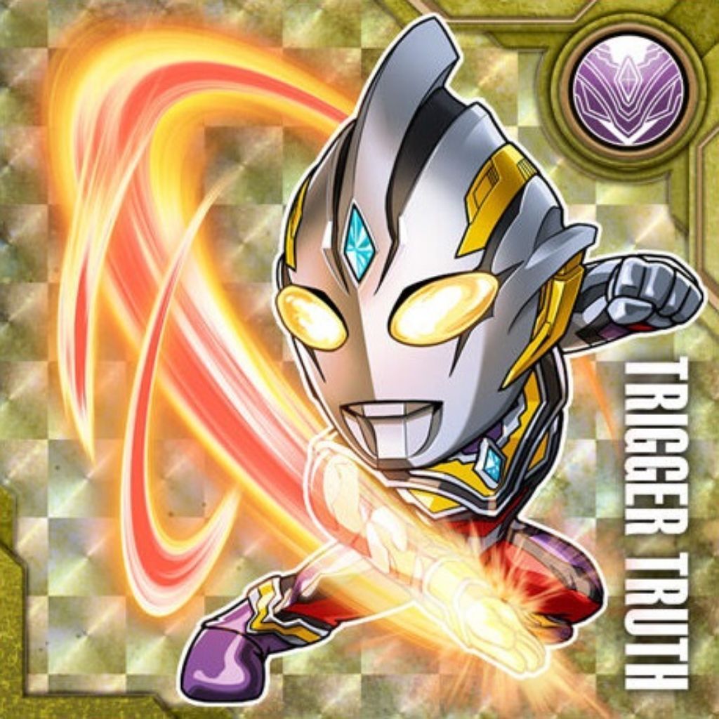 Ultraman Trigger Truth Seal Wafer Sticker Bandai Shokugan Candy Toy