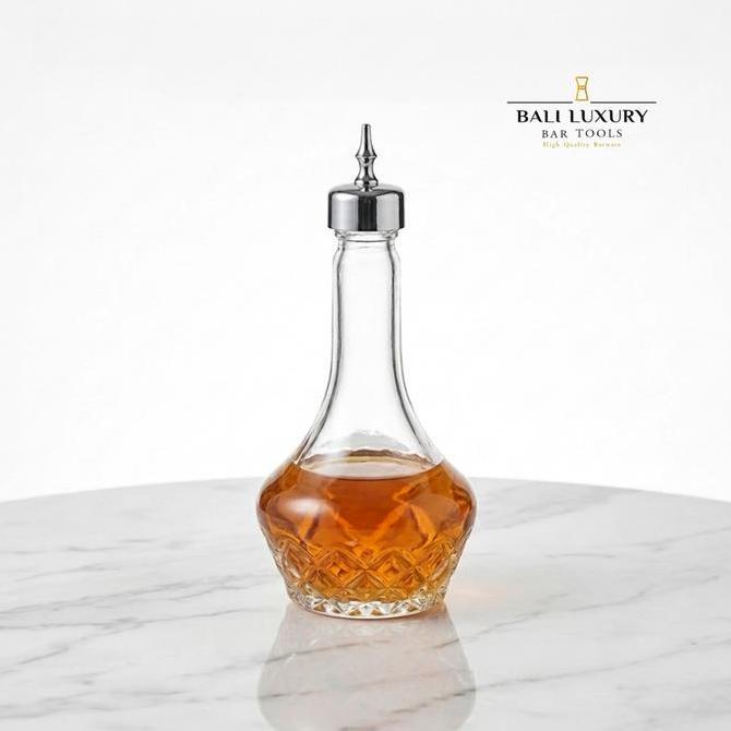 :>:>:>:>] Bali Luxury | Bitter Bottle Diamond Cut 100ml Kaca Premium - Botol Bitter Dasher / Alat Ba