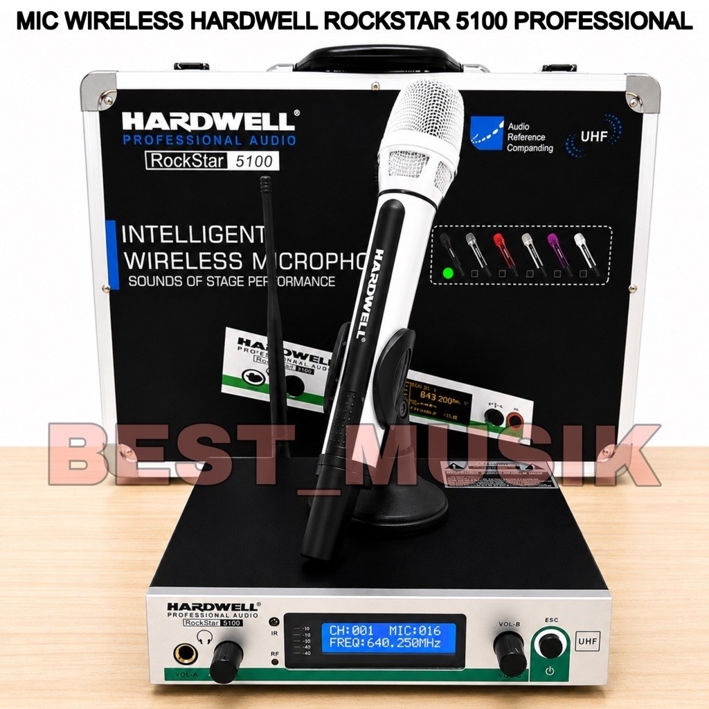 Mic wireless hardwell rockstar 5100 original free koper Single mic hardwell ROCKSTAR5100