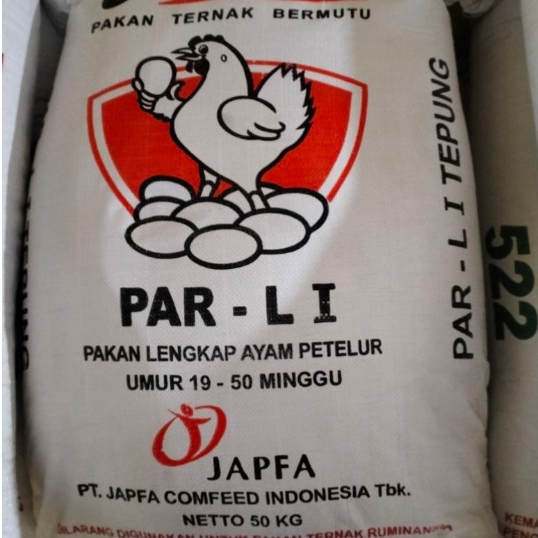 PAR L1 PARLI TEPUNG Pakan Ayam Petelur 50Kg Comfeed Segel Original