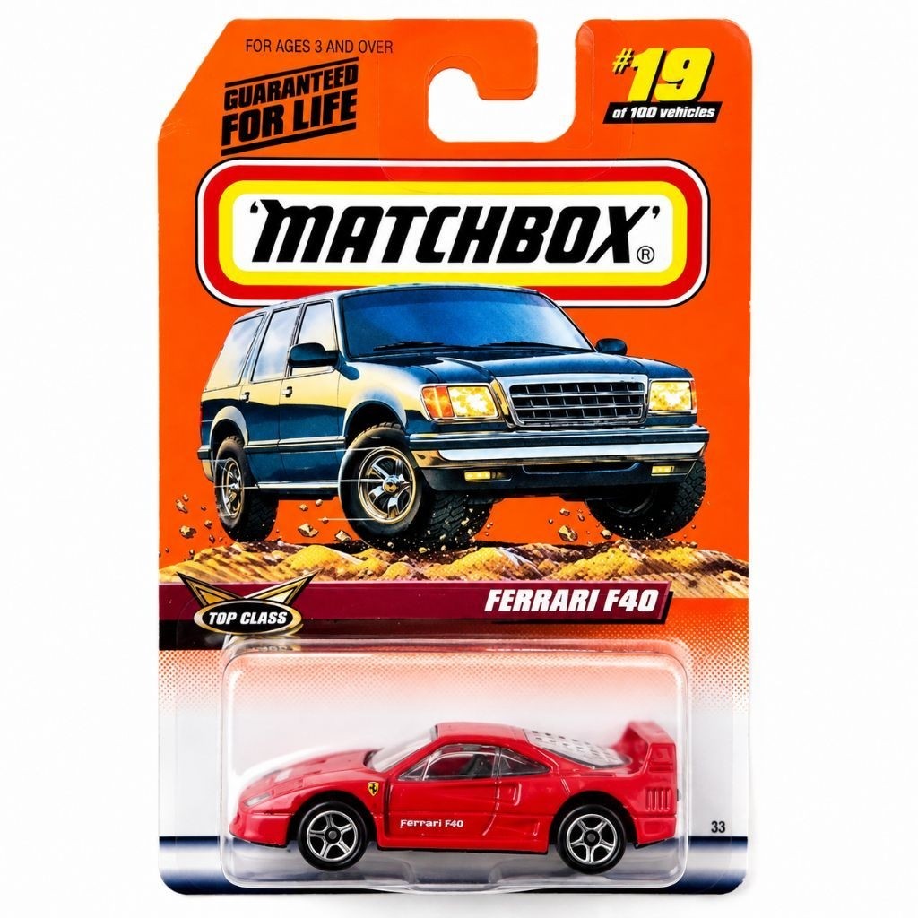 matchbox diecast car ferrari f40 england toys red miniatur koleksi boy