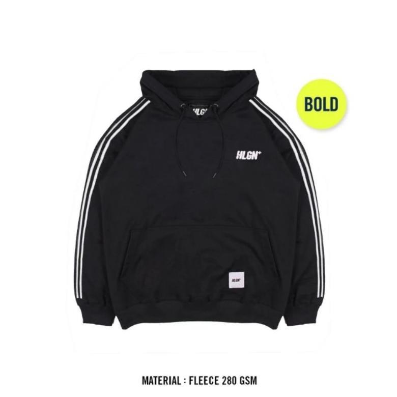 FLASH SALE HOOLIGANS Hoodie Bold Linea - Black