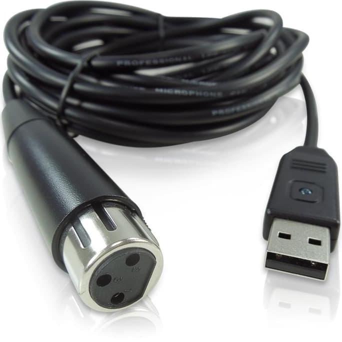 KABEL MIC MIK MIKE MIKROPHONE MICROPHONE USB Cable Audio XLR to USB
