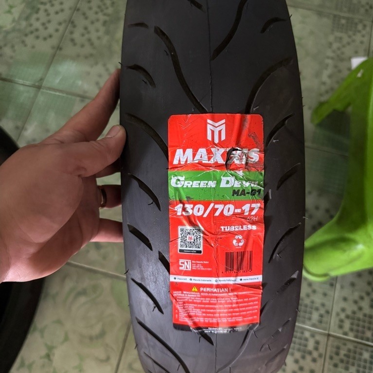 BAN LUAR MAXXIS GREEN DEVIL 130/70 RING 17 MAXXIS