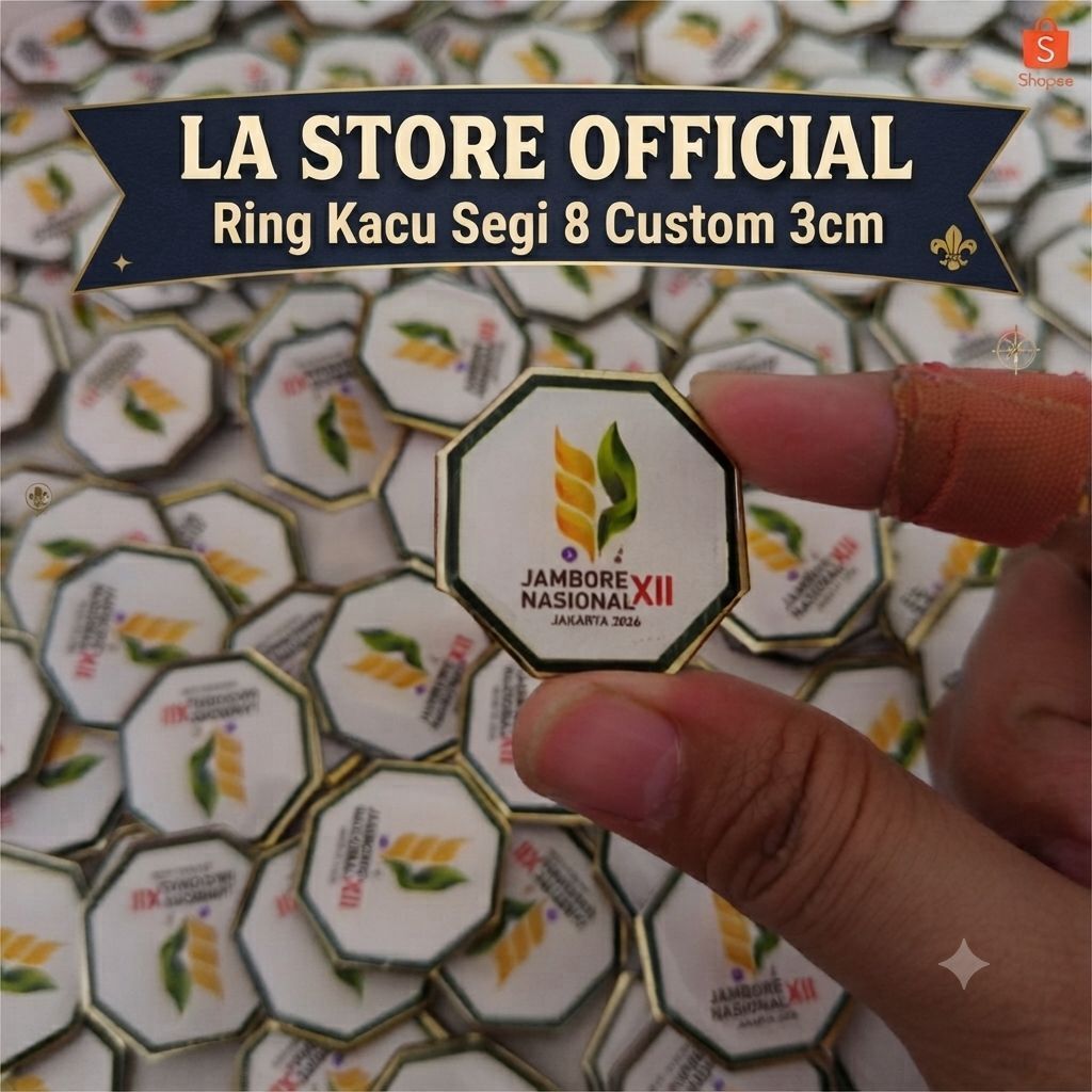 CUSTOM RING KACU / RING HASDUK SEGI 8 || CUSTOM KOLONG HASDUK BAHAN PLAT LAPIS RESIN