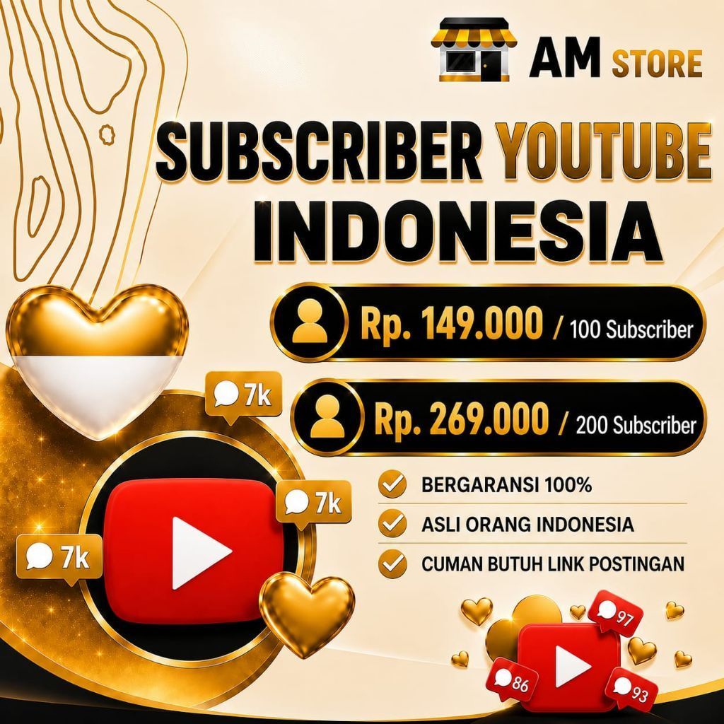 JUAL SUBSCRIBER YOUTUBE REAL INDONESIA
