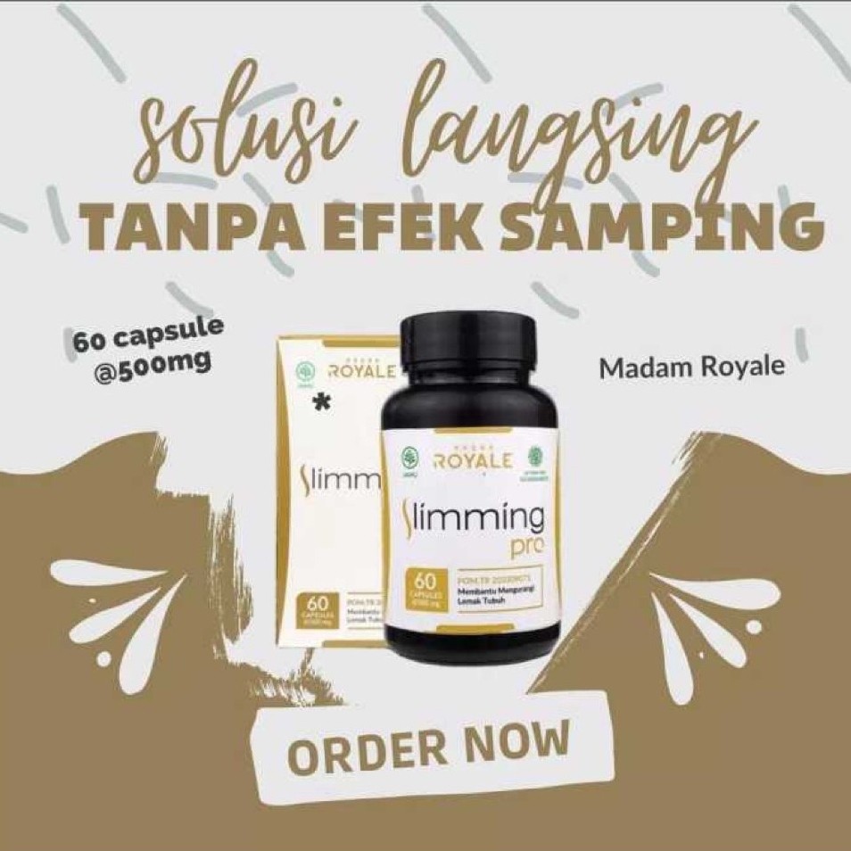 Royal Slimming Pro Original Obat Diet Pelangsing Badan Menghancurkan Lemak 60 kapsul