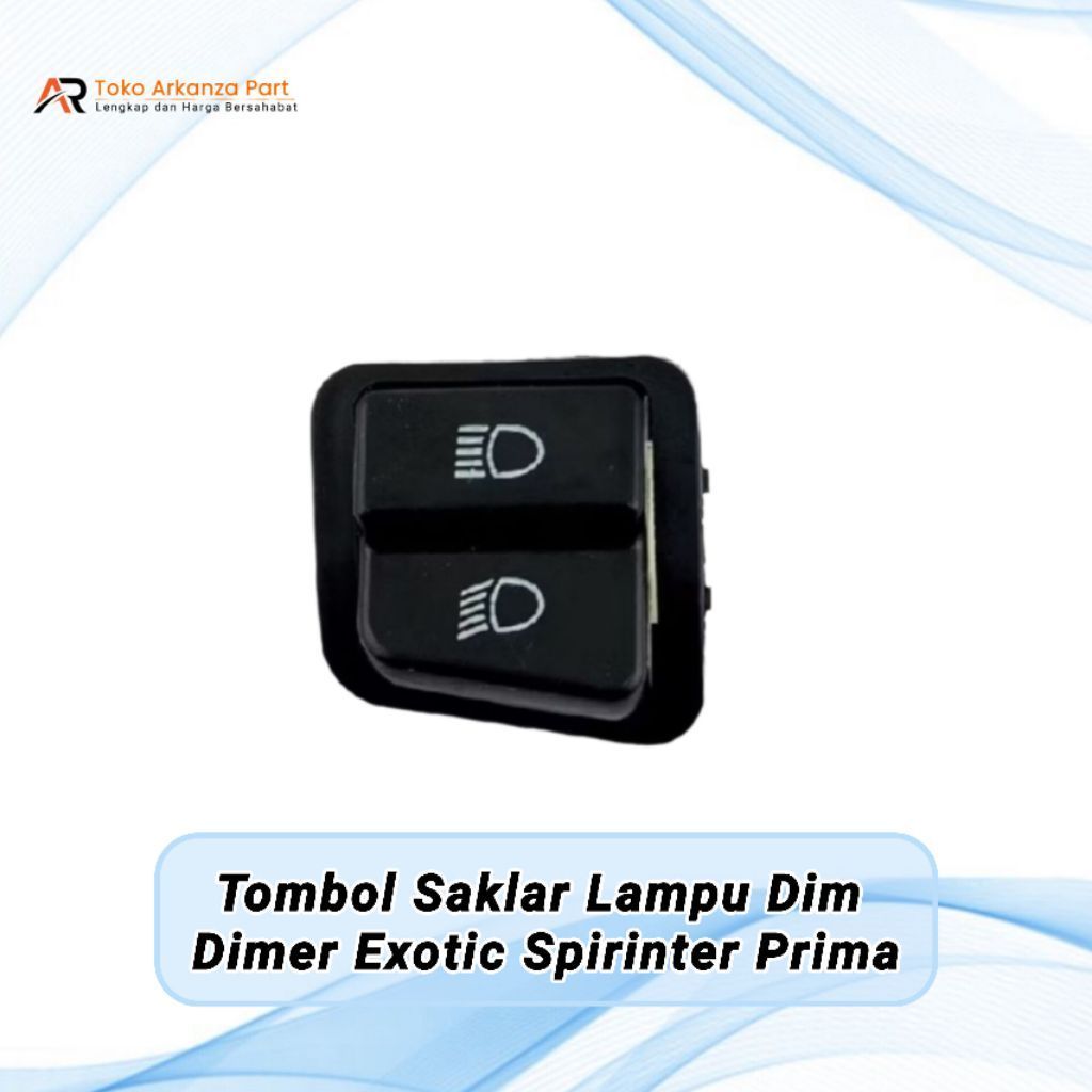 Tombol Saklar Lampu Dim Dimer Jarak Jauh Dekat Motor Listrik Exotic Spirinter Prima