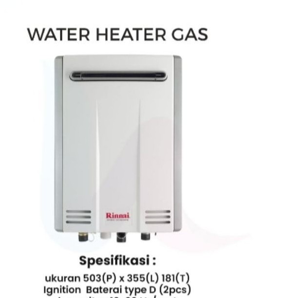 Rinnai Water Heater Gas REU-A1620WD-IND 16 - 20 Liter – Pemanas Air Instan Original & Bergaransi Res