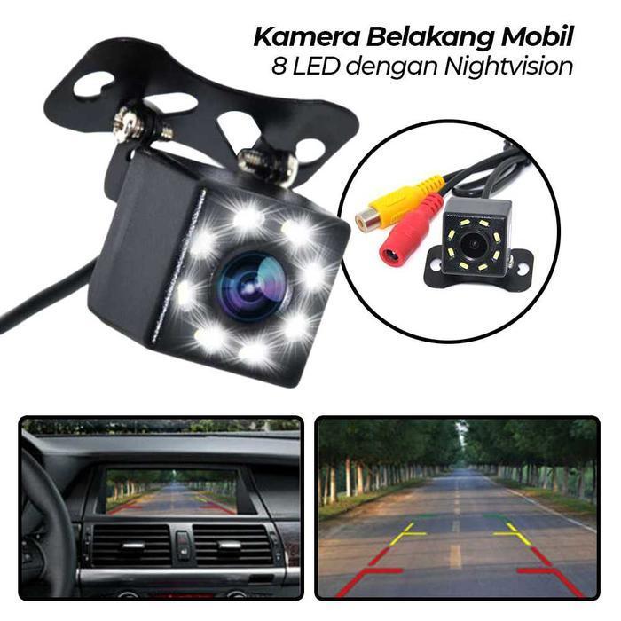 LAYAR MONITOR MOBIL 7 INCH LCD KAMERA MUNDUR PARKIR MOBIL CAMERA 8 LED ORIGINAL DAN TERPERCAYA
