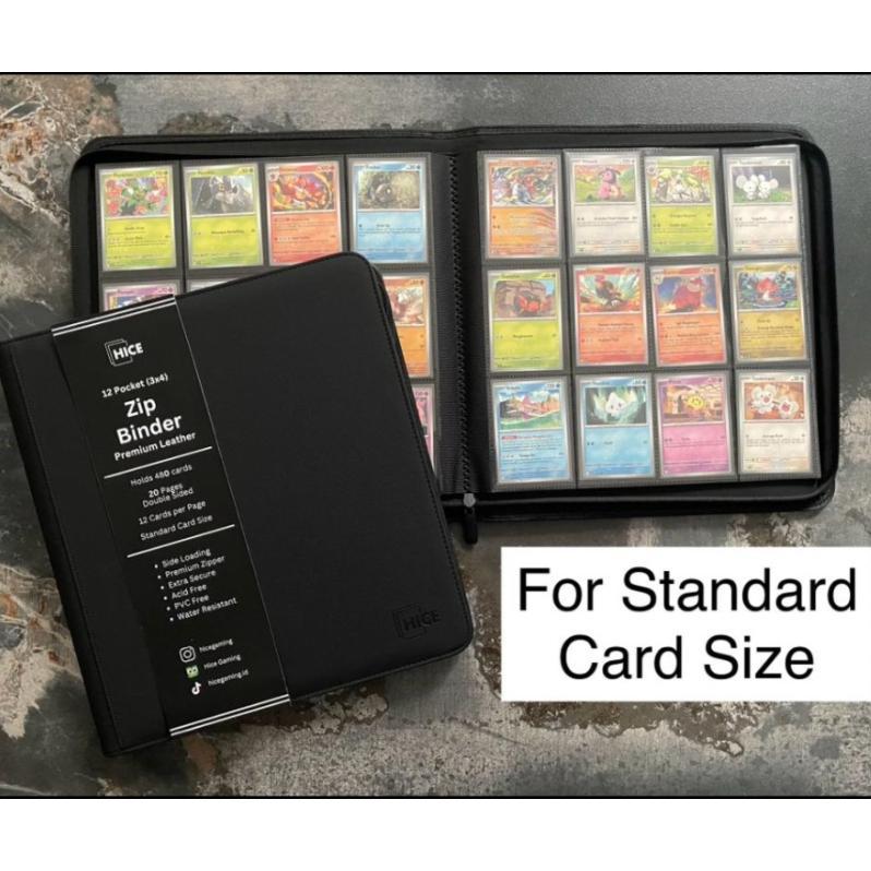 {VS} HICE Premium Zip Album Card Binder 12 Pocket Binder