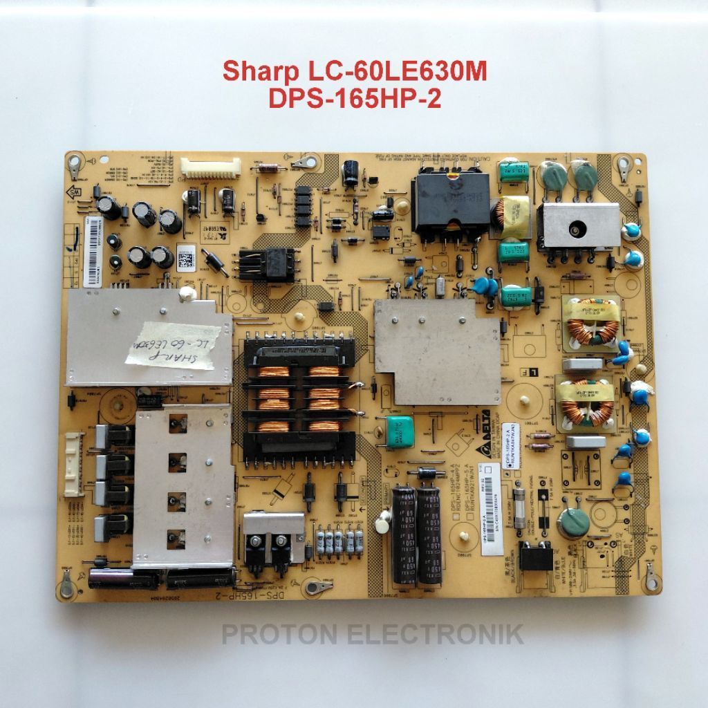 PSU LED TV Sharp LC-60LE630M LC 60LE630M Power Supply Aquos DPS-165HP-2 A RUNTKA847WJN3 PCB Regulato