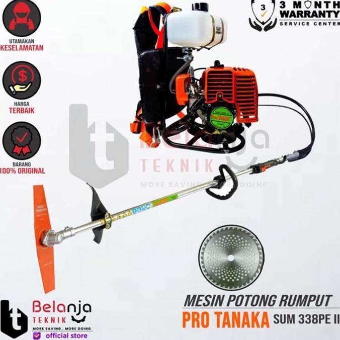 Yardue- Pro Tanaka Mesin Potong Rumput Pro Sum 338 Pe Iii Brush Cutter Sum338