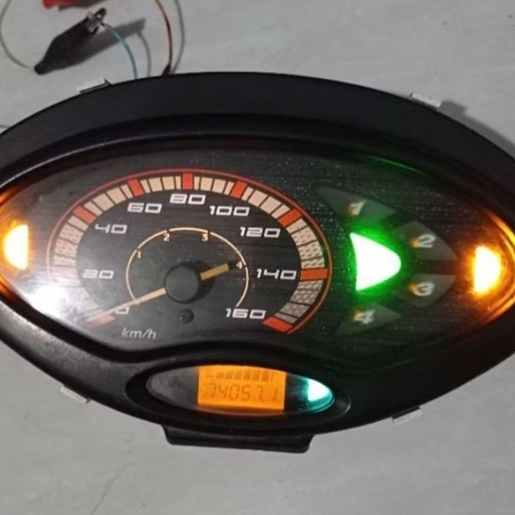 Speedometer Motor Honda Karisma X Original - Soket Putih, Odomer, Siap Pakai