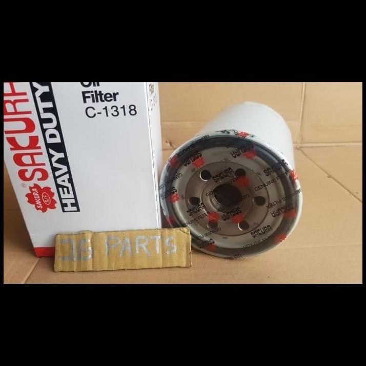 TERLARIS FILTER SARINGAN OLI SAKURA HINO DUTRO 110 C1318 C 1318 C-1318 ORI 