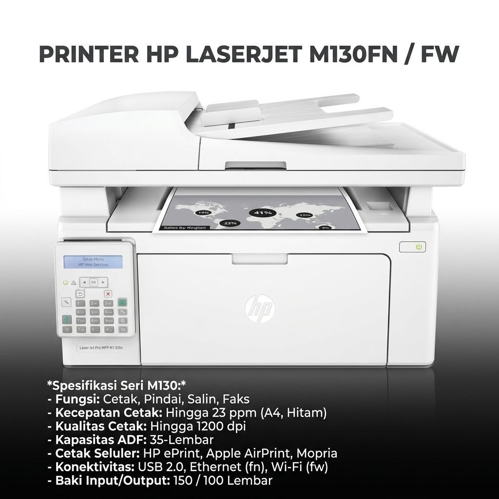 Printer HP LaserJet Pro MFP M130a M130nw M130fw M130fn