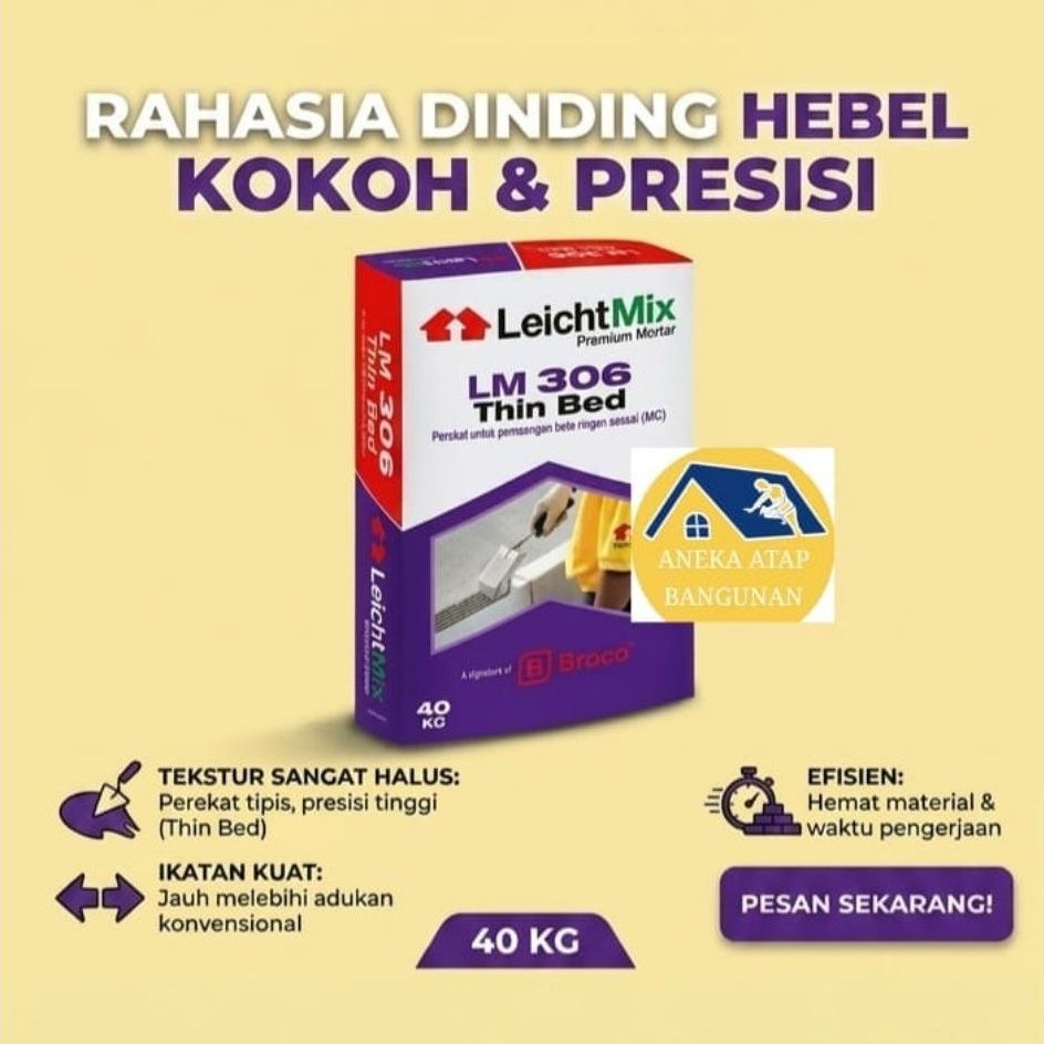 Semen Hebel Leichtmix dari Broco / Semen Hebel Murah LM 306
