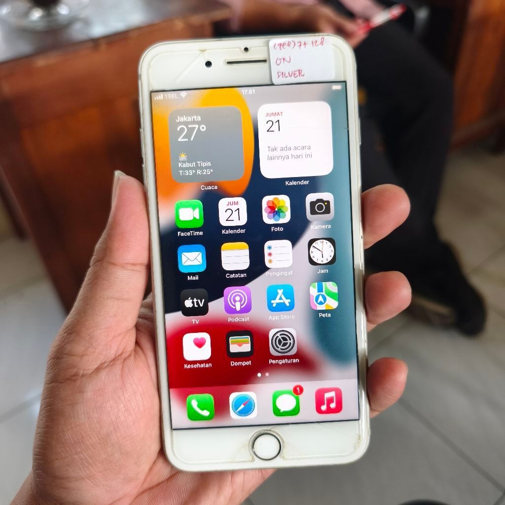 (zee) ip 7 plus 128gb bypass cell silver