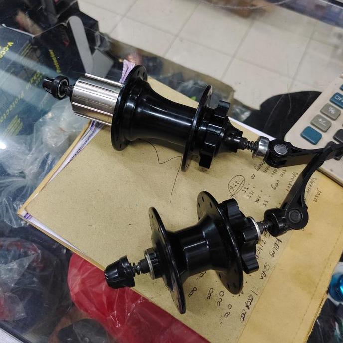 Hub Freehub Dan Wheelset 16 Plus 349 24 Hole Disc Bakre Old 74/130 Folding Discbrake Hitam Alloy Ber
