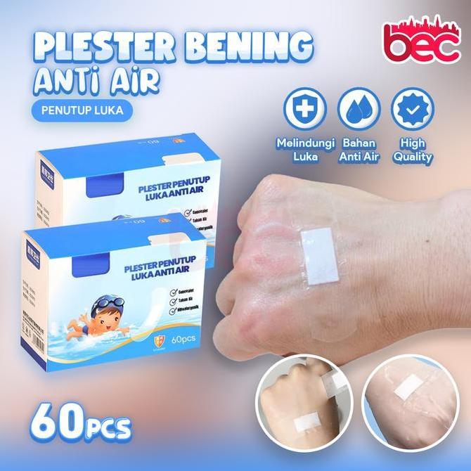 [BEC] Plester Penutup Luka Anti Air | Plester Transparan Waterproof | Plester Luka untuk Renang