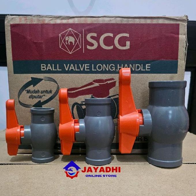 ------] PVC Ballvalve StopKran 1/2" 3/4" 1" AW - 0,5 0,75 1 dim -- SCG Thailand