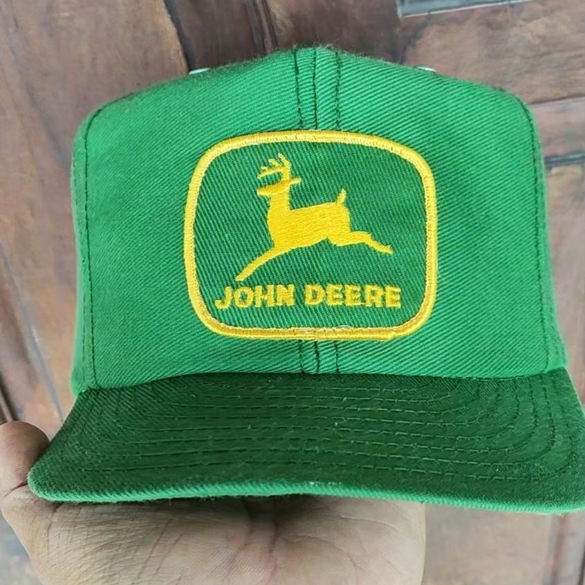 Vintage John Deere Trucker Snapback Hat Rare