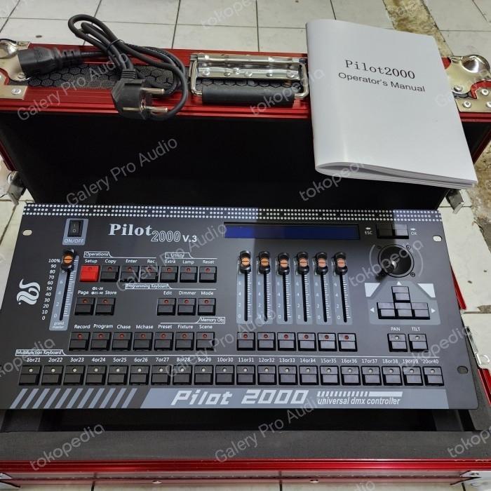 MIXER LIGHTING PANGGUNG PILOT 2000 MIXER DMX ORIGINAL Bonus HARDCASE