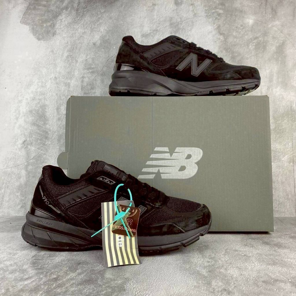 Sepatu 990v5 All Black 100% BNIB