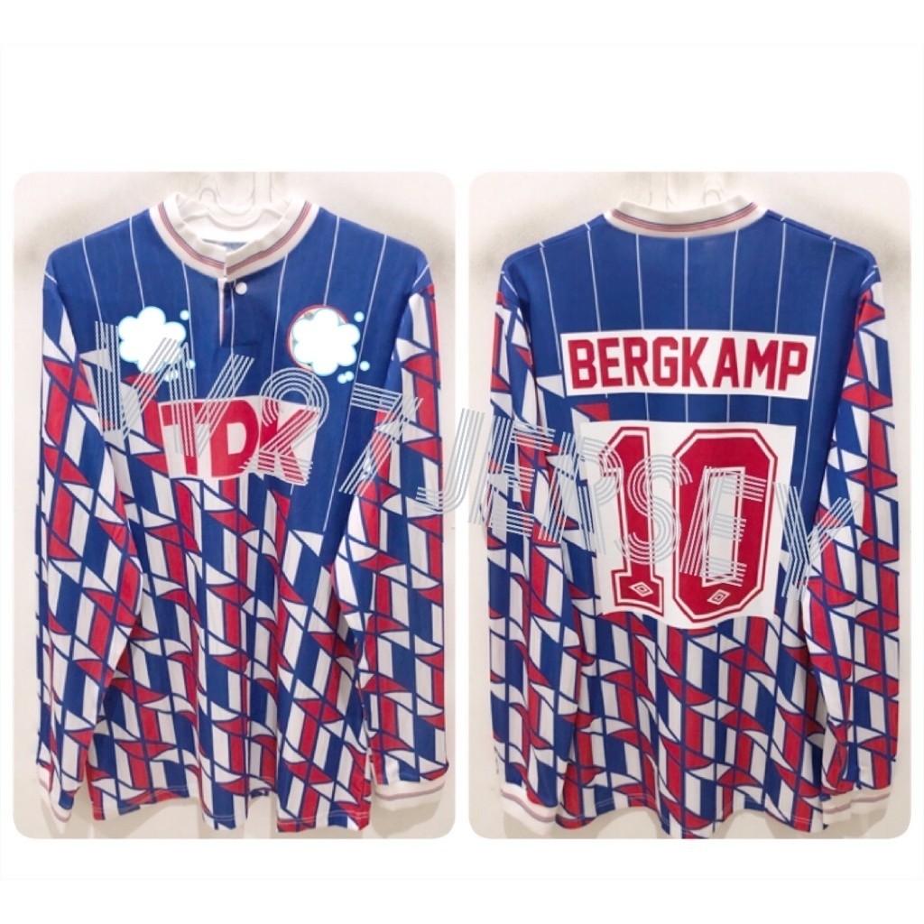 JERSEY RETRO - AJAX AWAY LONGSLEEVE 1989-1990 name player Bergkamp