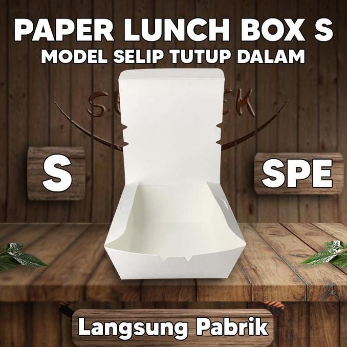 Dingdong- - Paper Lunch Box - Kotak Makan Kertas Food Grade Size S
