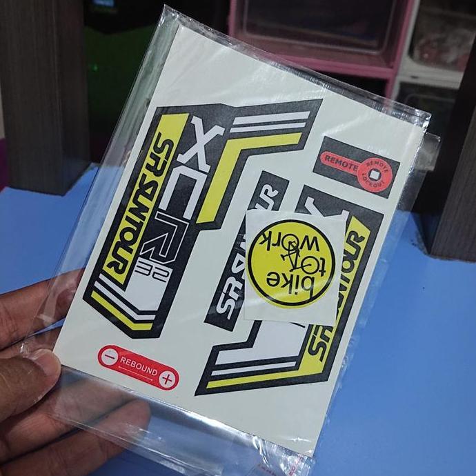 Promo Fork Suntour XCR Sticker Decal Fork Sticker Fork Suntour Suntour XCM X Diskon
